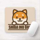 SHIBA INU BRO - かっこいい柴犬の兄貴デザイン マウスパッド (マウス)