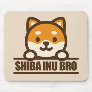 SHIBA INU BRO - かっこいい柴犬の兄貴デザイン マウスパッド