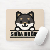 SHIBA INU BRO - かっこいい柴犬の兄貴デザイン マウスパッド (マウス)