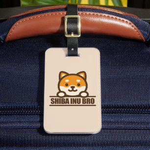 SHIBA INU BRO - かっこいい柴犬の兄貴デザイン ラゲッジタグ