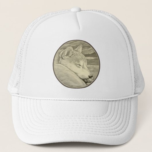 Shiba Inu Caps Hats Gifts Ancient Wolf Dogs Gifts キャップ (正面)