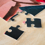 Shiba Inu cherry Japen blossom  ジグソーパズル (側面)