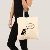 Shiba Inu Chinese Dog Year 2018 Speech B Tote Bag トートバッグ (正面(商品))