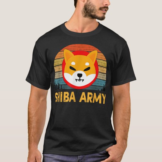 Shiba Inu Coin Crypto Token Shib Cryptocurrency Sh Tシャツ (正面)