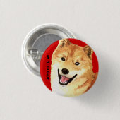 Shiba Inu Color Block 缶バッジ (正面&裏面)