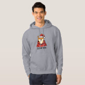 Shiba Inu Deckin’ Done Funny Christmas Hoodie パーカ (正面フル)