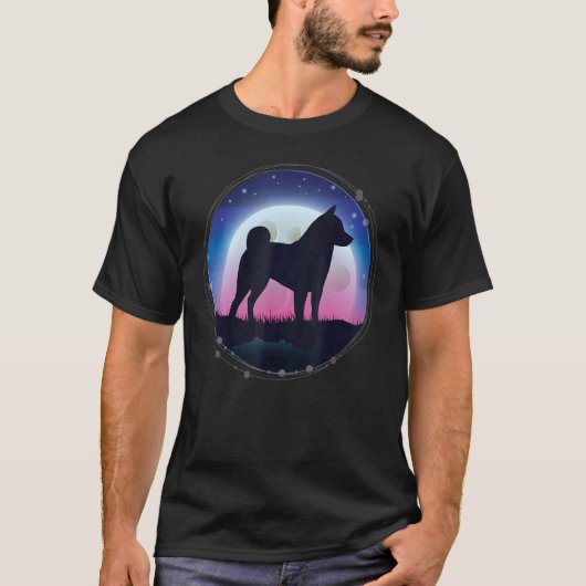 Shiba Inu Dog Retro 10 Tシャツ (正面)