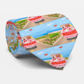 Shiba Inu Dog Valentine's Day Truck Hearts ネクタイ (ロール)