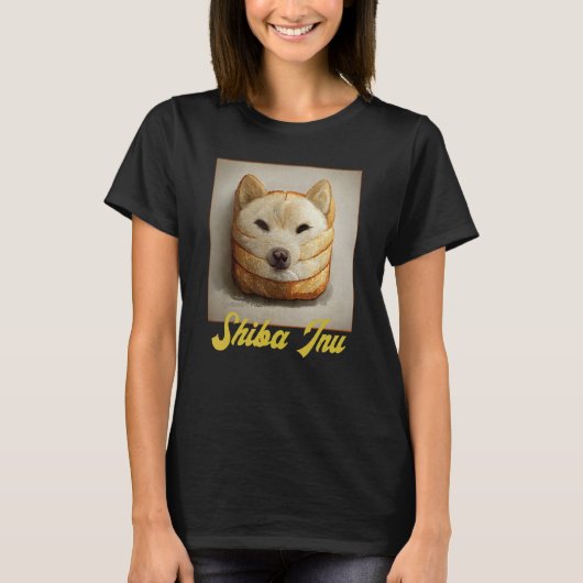 Shiba Inu Doge Meme Loaf Of Bread Akita Inu Hokkai Tシャツ (正面)