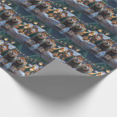 Shiba Inu Dogs Christmas Snow Holiday ラッピングペーパー (角)