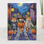 Shiba Inu Dogs in Halloween Costumes カード (正面)
