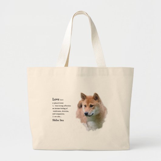 Shiba Inu Gifts ラージトートバッグ (正面)