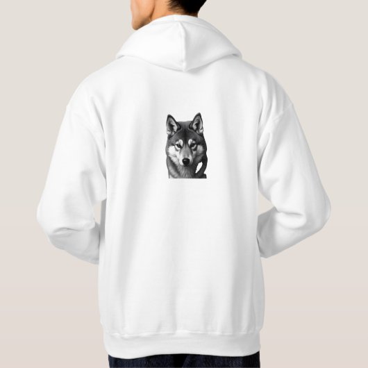 Shiba Inu Hoodie – Dual Image Front & Back パーカ (裏面)