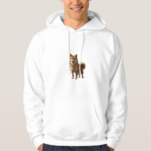 Shiba Inu Hoodie – Dual Image Front & Back パーカ (正面)
