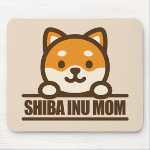 SHIBA INU MOM - 愛しの柴犬ママデザイン マウスパッド