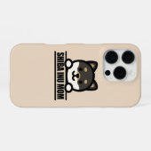SHIBA INU MOM - 愛しの柴犬ママデザイン iPhoneケース (裏面横)