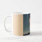 Shiba Inu Moonlight Coffee Mug – Ukiyo-e Style コーヒーマグカップ (左)