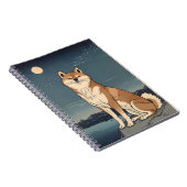 Shiba Inu Moonlight Notebook ノートブック (右側)