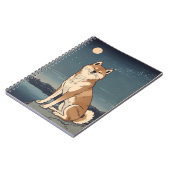 Shiba Inu Moonlight Notebook ノートブック (左側)