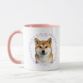 Shiba Inu Mug – Personalized Pastel Lavender Gift マグカップ (左)
