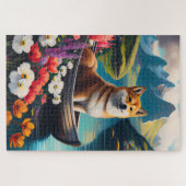 Shiba Inu on a Paddle: A Scenic Adventure ジグソーパズル (横)
