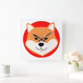Shiba Inu Original Wall Clock スクエア壁時計 (ホーム)