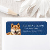 Shiba Inu Return Address Labels ラベル (インサイチュ)