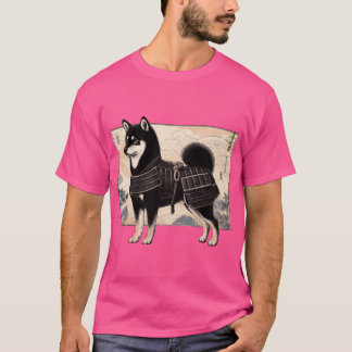 Shiba Inu Samurai family Tシャツ