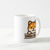 SHIBA INU SIS - かわいい柴犬の姉妹デザイン コーヒーマグカップ (正面右)