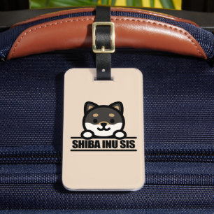 SHIBA INU SIS - かわいい柴犬の姉妹デザイン ラゲッジタグ