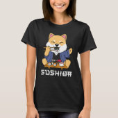 Shiba Inu sushi Tシャツ (正面)