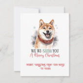 Shiba Inu Whimsical Christmas | シーズンカード (正面)