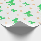 Shiba Inu Wrapping Paper - Minimal Green Gift  ラッピングペーパー (角)