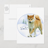 Shiba Noel シーズンポストカード (正面/裏面)