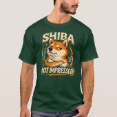 Shiba Not Impressed Funny Shiba Inu Dog Lover Gift Tシャツ (正面)
