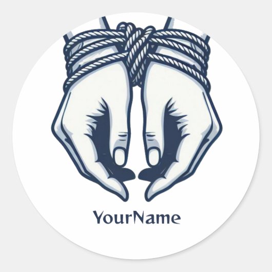 Shibariステッカーセット：あなたの情熱をパーソナライズ ラウンドシール (正面)