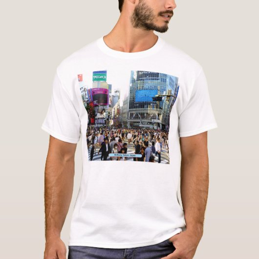 Shibuya、東京、日本 Tシャツ (正面)