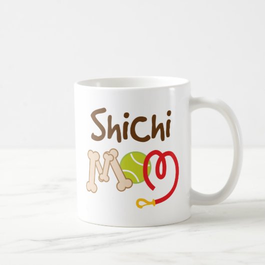 Shichi犬の品種お母さんのギフト コーヒーマグカップ (右)