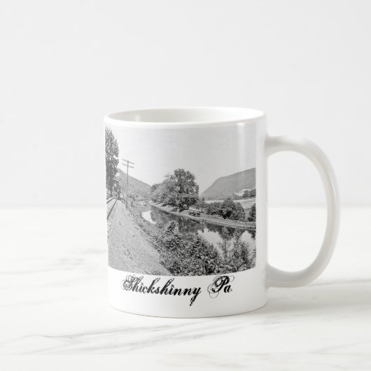 Shickshinny Pa。 運河のマグ コーヒーマグカップ (右)