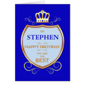 Shieldを使用して名前誕生日を追加する (正面)