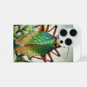 Shield Backed Katydid 230924IREF220 - Watercolor iPhoneケース (裏面横)
