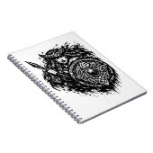 Shield Maiden Spear‑Sigil – Mythic Warrior Ink ノートブック (右側)