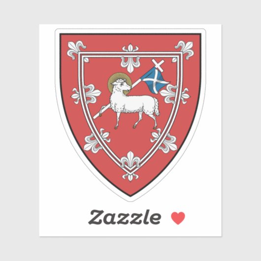 Shield of the city of Perth, Scotland シール (シート)