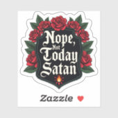 Shield Style Not Today Satan シール (シート)