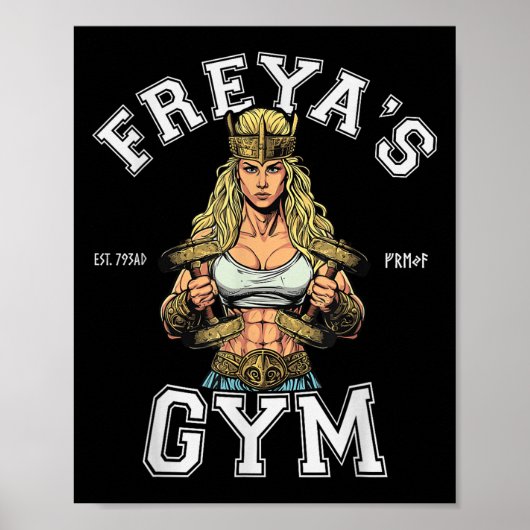 Shieldmaidens Gym Fa's Gym - Norse Goddess Workout ポスター (正面)