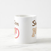 Shiffon犬の品種お母さんのギフト コーヒーマグカップ (中央)