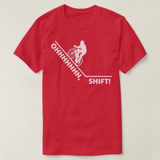 SHIFT おもしろい Bike Tシャツ (デザイン正面)