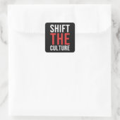Shift The Culture スタックロゴ スクエアシール (バッグ)