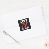 Shift The Culture スタックロゴ スクエアシール (封筒)