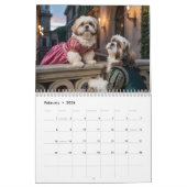 Shih Tzu Calendar カレンダー (2月 2026)